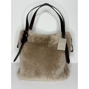 NEW | Anthropologie Shearling Hobo Bag | Holding Horses | Boho Luxe